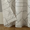 thumbnail image 4 of Archaeo Jigsaw Embroidery Linen Blend Curtain, 50"x84", Gray/Linen, 4 of 7
