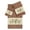 Latte, variant on Authentic Hotel and Spa Turkish Cotton Cactus Embroidered Latte Brown 3-piece Towel Set