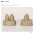 thumbnail image 5 of BESTOYARD Aquarium Accessory DIY Bottle Cap Light Brown ABS 3Pcs, 5 of 8