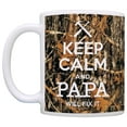 thumbnail image 2 of ThisWear Woodland Camo Keep Calm and Papa Will Fix It Gift Grandpa Papa Coffee Mug Camo, 2 of 4