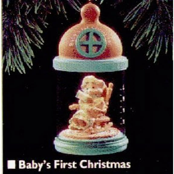 Hallmark BABY'S FIRST CHRISTMAS (Light & Music) 1995 Ornament QLX7317