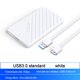 thumbnail image 5 of Adaptador externo de 6 TB a prueba de golpes Caja SSD SATA de 2,5 pulgadas (USB blanco) Ehuebsd Para estrenar, 5 of 9
