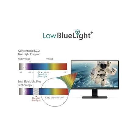 BenQ - GW2480 23.8" IPS LED 1080p Monitor FHD 60Hz Ultra-Slim Bezel with Adaptive Brightness (VGA/HDMI/DP) - Black