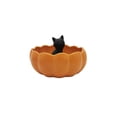 thumbnail image 3 of Way to Celebrate Halloween Cat in Pumpkin Ceramic Serve Bowl, 3 of 6
