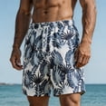 thumbnail image 5 of Yaoyar Mens Swim Trunks Hawaiian Beach Shorts Quick Dry Board Shorts Bathing Suits Swimwear with Mesh Lining Pockets, 5 of 6