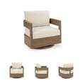 thumbnail image 6 of Signature Design by Ashley Furniture Serene Bay Brown Outdoor Swivel Chair, 6 of 9