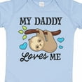 thumbnail image 4 of Inktastic My Daddy Loves Me with Sloth and Hearts Boys or Girls Baby Bodysuit, 4 of 5