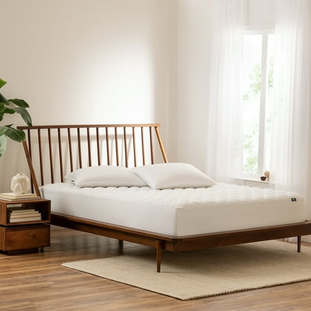 Serta Simply Clean Triple Action Mattress Pad, Twin, White