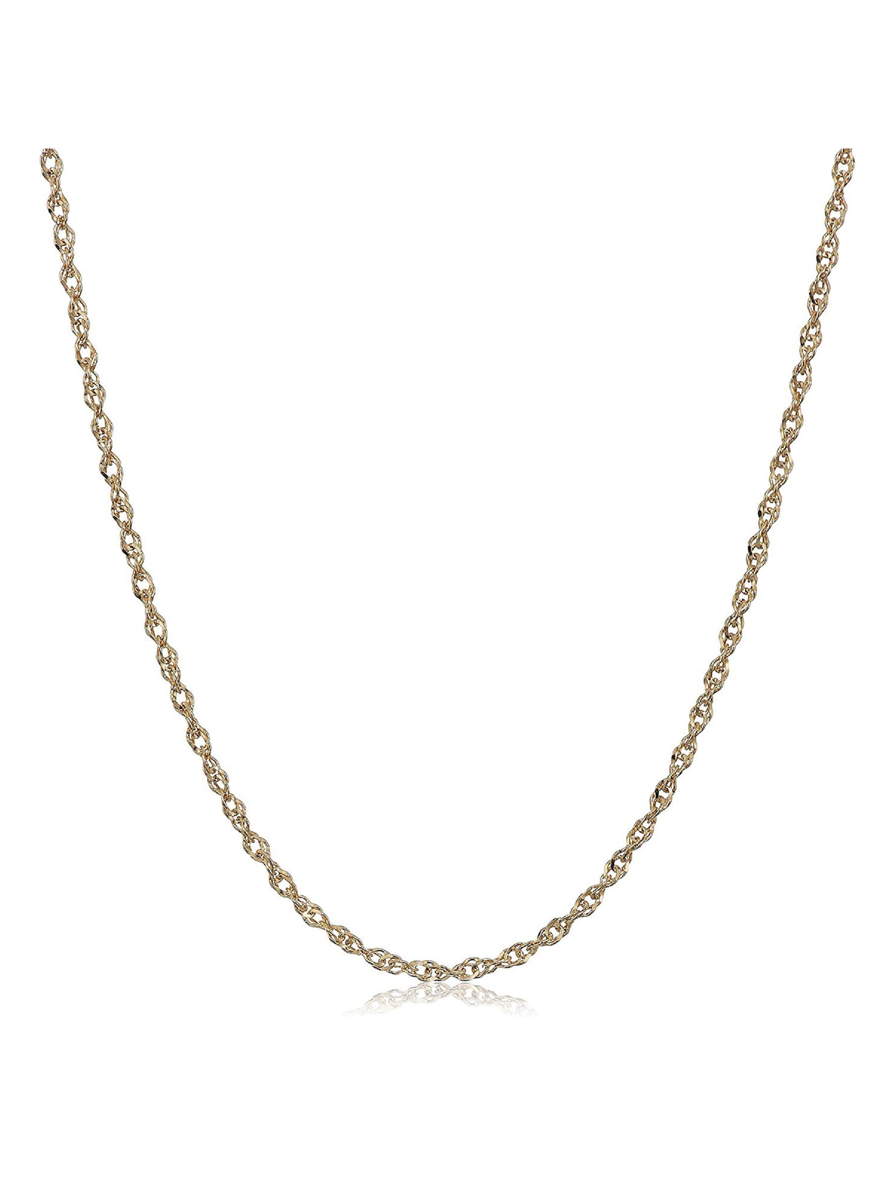Simply Gold Simply Gold 14kt Yellow Gold 1.15mm Perfectina Chain