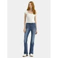 thumbnail image 4 of No Boundaries Stretch Denim Bootcut Jeans, 32" Inseam, Women's and Plus Sizes 00-28W, 4 of 5