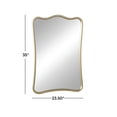 thumbnail image 3 of DecMode 24" x 35" Gold Rectangular Wall Mirror, 3 of 10