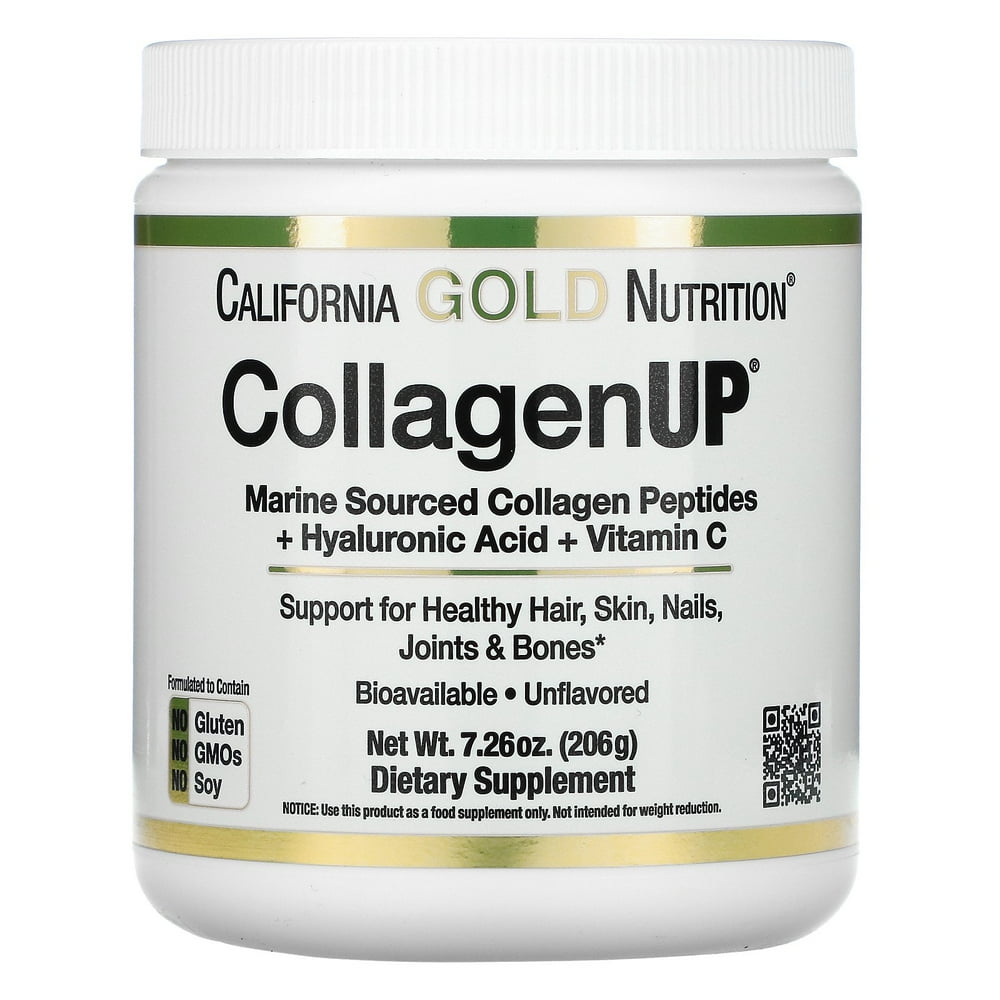 California Gold Nutrition CollagenUP, Marine Hydrolyzed Collagen ...