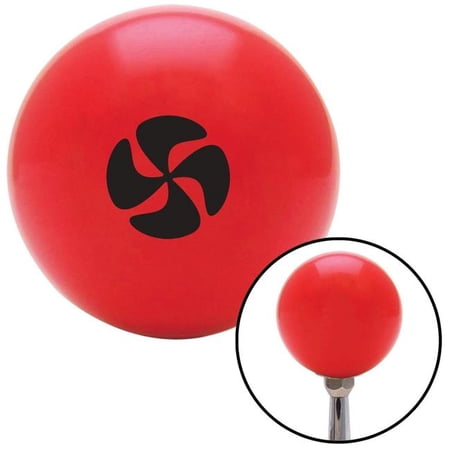 American Shifter Black Automotive Cooling Fan Red Shift Knob with M16 x 1.5 Insert Shifter Auto Brody