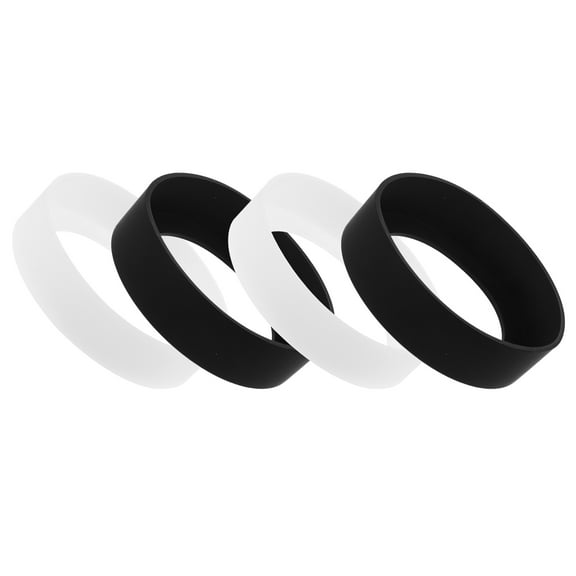 NUOLUX 4Pcs Black Water Bottle Silicone Boot for Various Users