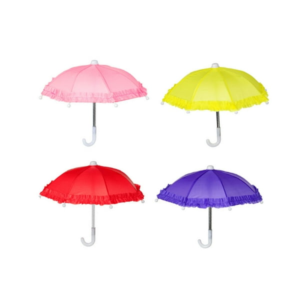 4Pcs Kid Umbrella Toy Lace Umbrella Toy Decorative Umbrella Adorn Children Umbrella