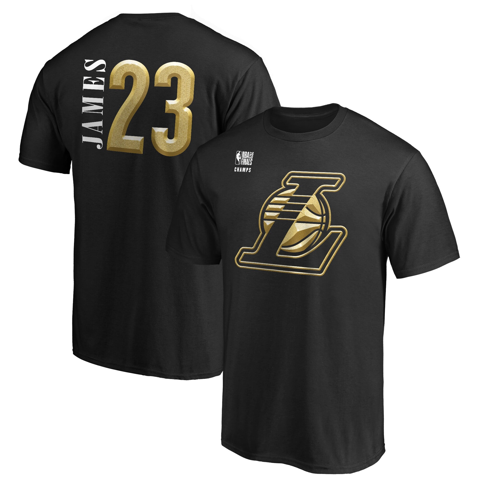 LeBron James Los Angeles Lakers Fanatics Branded 2020 NBA Finals Champions Court Vision Name