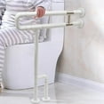 thumbnail image 3 of Modern White Wall-mounted Toilet Grab Bars Tub Rail Safety Handrails Handicap for Bathroom Hand Grips, 3 of 20