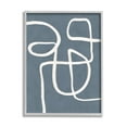 thumbnail image 4 of Stupell Industries Round White Squiggles Contemporary Abstract Design Graphic Art Gray Framed Art Print Wall Art, Design by Nina Blue, 4 of 5