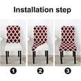 thumbnail image 4 of Dining Chair Covers Set of 6,Stretch Parsons Chair Slipcovers Universal Removable Washable Chair Seat Covers Protector for Dining Room,Kitchen,Hoteland Party, 4 of 5