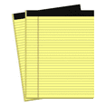 thumbnail image 6 of 6 Pack Yellow Note Pads 8.5 x 11.75Inch Narrow Ruled Lined Writing Paper College Pad, 6 of 7