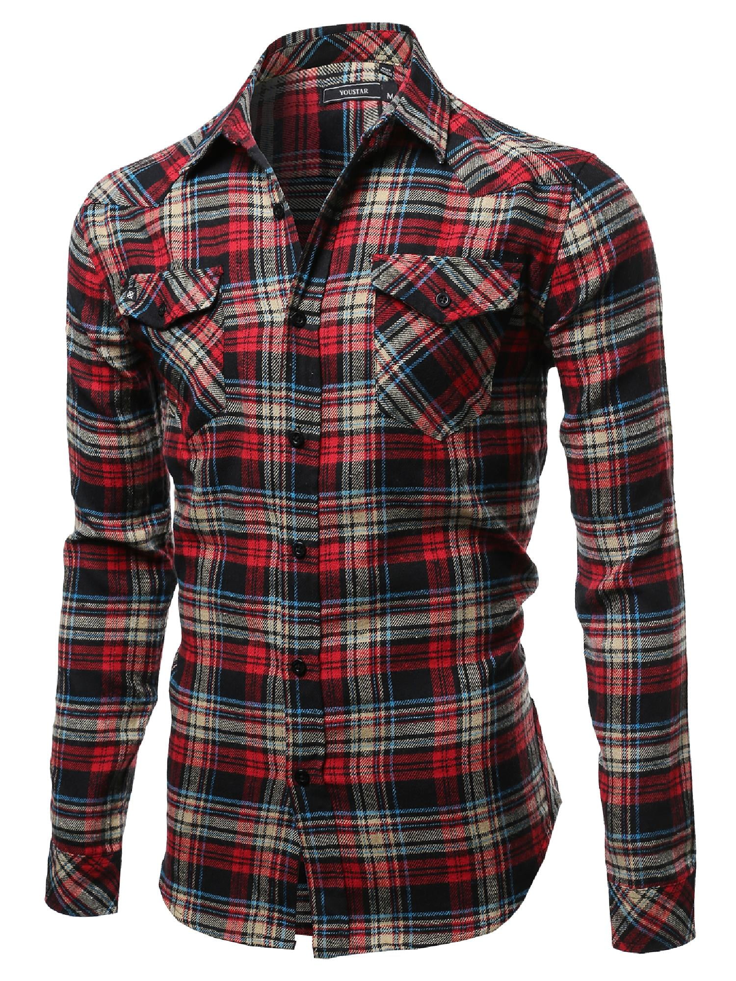 mens scotch plaid shirt