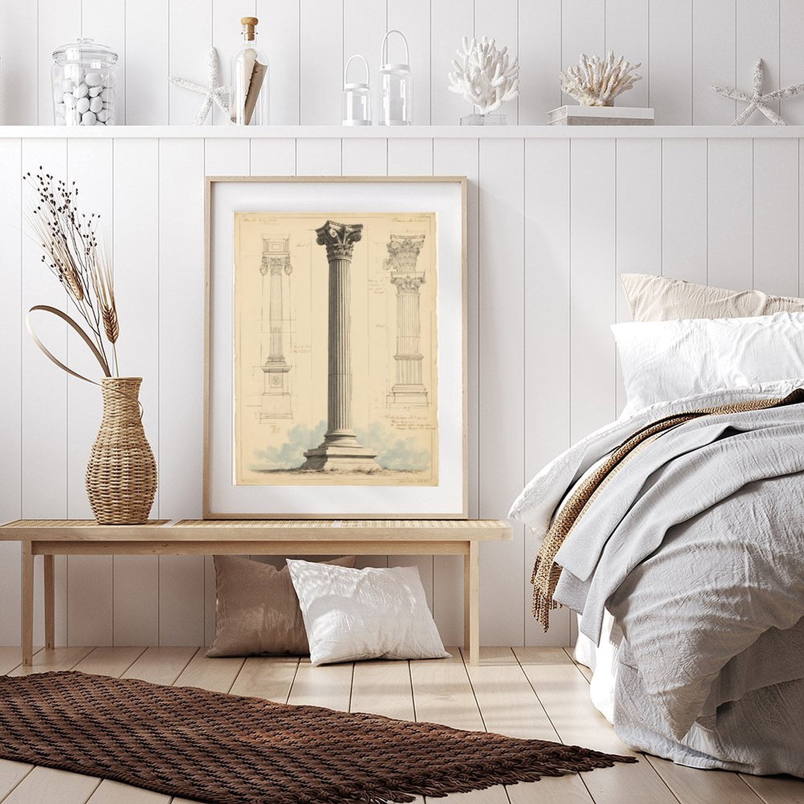 Diamond Art Kit for Adults, Classical Architectural Column Design Diamond Painting for Adults Beginners, DIY Diamond Art Painting Kits, 5D Diamond Painting Crafts for Home Decor 12x16 Frameless