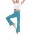 thumbnail image 1 of CHUANK Pantalon pour Fille Filles Extérieur Décontracté Jegging devant Plat Style (Violet 9-10 Ans), 1 of 3