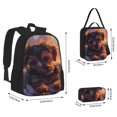 thumbnail image 2 of Disketp Puppy Lying On A Cloud Mochila Estampada de Gran Capacidad con Lonchera y Estuche, Set de 3 Piezas para Estudiantes, 2 of 7