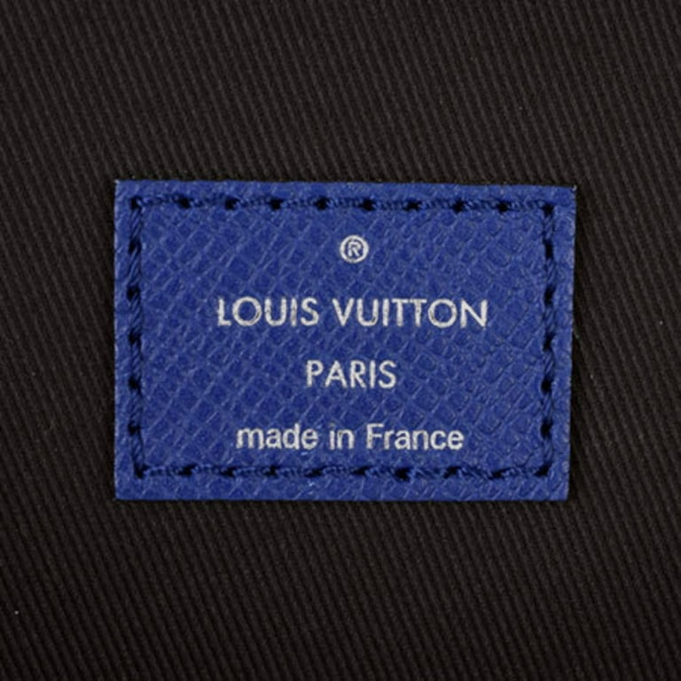 Used Louis Vuitton LOUIS VUITTON Backpack Taigarama Monogram Eclipse Canvas Taiga  Leather Cobalt Blue Rucksack M30419 