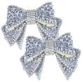 thumbnail image 1 of Miangastore 2 Pcs Charms Chaussures Strass Charms Nœud Décorations de Chaussures pour Femmes, 1 of 8