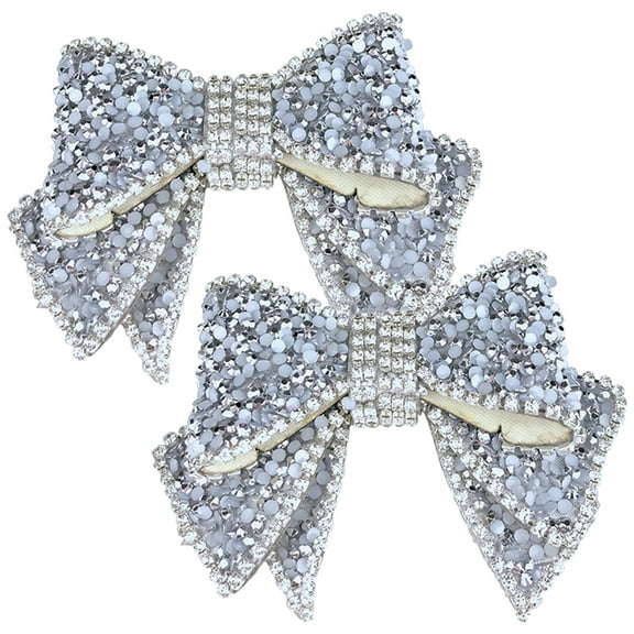 2pcs Shoes Charms Rhinestones Shoes Bowknot Charms Women Shoe Decorations