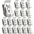 thumbnail image 1 of 50pcs Photovoltaic Wire Clamps Solar Panel Cable Clips Solar Panel Wire Clamps (Silver), 1 of 8