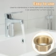 thumbnail image 5 of Uxcell Faucet Nut Fixed Base Copper Fixing Nut Tap Fastener ID 1.18" x H 0.79", 5 of 5