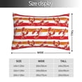 thumbnail image 2 of Honeii Red Lobster Print Pillow Cases,Plush Throw Pillow Covers,Decorative Pillowcase for Sofa, Couch, Living Room-14"x20", 2 of 6