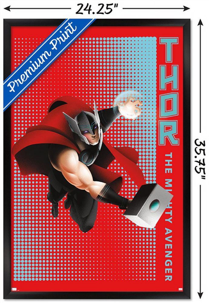Marvel Shape of a Hero - Thor Wall Poster, 22.375" x 34", Framed