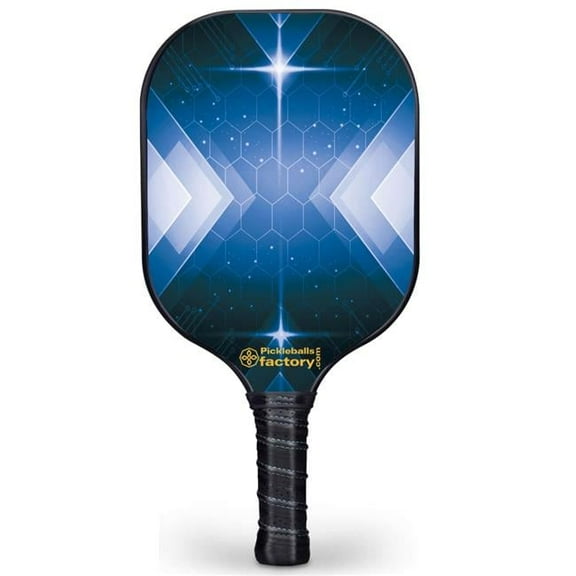 Pickleball Factory PB00046-7-G Pickleballtournament Paddle - Stars Pickleball Tennis, Tennis Warehouse Pickleball Pickle Tennis Court, Glassfiber Graphite