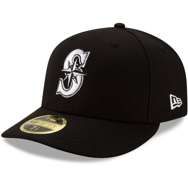 Seattle Mariners New Era Team Low Profile 59fifty Fitted Hat Black Walmart Com Walmart Com