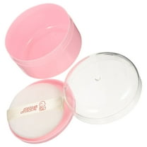 Eease Body Powder Puff Box Loose Powder Container Portable Baby Powder Storage Holder with Puff