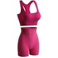 thumbnail image 5 of Yoga Set for Women Push-Up Wireless Sports Yoga Bra Gym Shockproof Comfortable Back Beauty Tank Set High-Intensity Fitness Vest for Running and Yoga M, 5 of 10