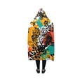 thumbnail image 2 of ASHLEIGH Hooded Blanket Exotic Leopard Wearable Blanket Comfotable Hooded Throw Wrap Robe 40x50 Inch, 2 of 3