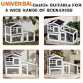 thumbnail image 7 of Huisuilinss Wooden Rabbit Hutch,Large Rabbit Cage ChickenCoop Expandable With Pull Out Trays,Chew-Proof Ramp & Waterproof Roof,Small Animal Habitat For Indoor And Outdoor, 7 of 7