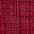 thumbnail image 2 of Zelouf Pegau Plaid Scuba Crepe Jacquard  , Sewing, DIY, Crafts Fabric by the Yard, Black/red, 10 Yard, 2 of 2