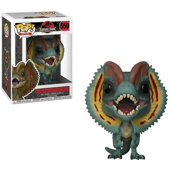Funko Pop! Movies: Jurassic Park - Dilophosaurus (Styles May Vary) Collectible Figure 550 Model Collecting Toy Gift with Box ZR