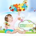 thumbnail image 2 of Rompecabezas de madera para niños de 1 2 3 4 años - 4 piezas de juguetes Montessori para bebés, juegos educativos de aprendizaje de rompecabezas entrelazados, mezcla TUNC Sencillez, 2 of 5