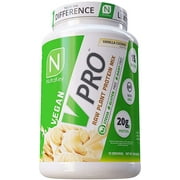 NutraKey V-Pro, Raw Plant Protein Powder, Organic, Vegan, Low Carb, Gluten Free with with 20g of Protein - Banana Nut Bread, 2 Pounds,