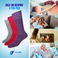thumbnail image 2 of Calcetines de invierno Hechos de algodón. 3 pares colores claros, 2 of 4
