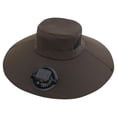 thumbnail image 2 of Bucket-Hats for Men Women with Solar-Energy Fan Sun Protection Cap Unisex Casual Solid Color Wide-Brim Breathable Hiking Fishing Visor Hat, 2 of 2