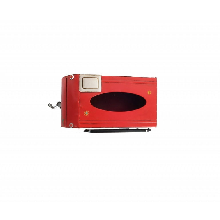 Red Camper Trailer Model Tissue Holder Red Camper Trailer Model Tissue Holder