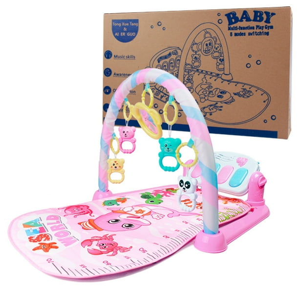 Baby Play Mat Kick Piano Keyboard Music Playing Projection Mat Infant Exercise Education Rack