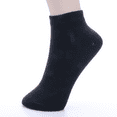 thumbnail image 5 of 12 Pairs Assorted Women's Lightweight Cotton Socks Black/White/Gray Casual Low Cut Ankle Size: 9-11, 5 of 6